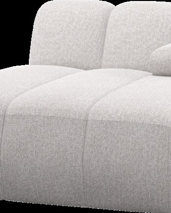 Modulsofa Chaiselong Højre Woood Mojo Boucl Ecru Melange 100 Polyester Manuelt Justerbare Armlæn