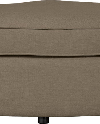 Modulsofa Hjørnesofa Woood Freek Med Rund Hocker Mørk Sand Polyester