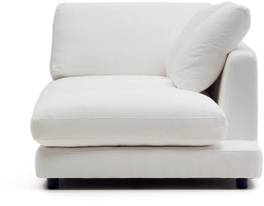 Modulsofa Kave Home Gala Polstret Hvid Med Højre Chaiselong H62105193