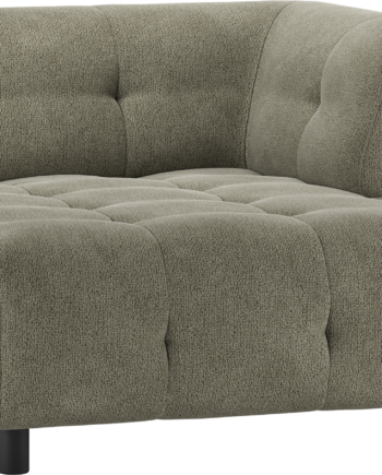 Modulsofa Woood Louis Chaiselong Højre Grøn Chenille