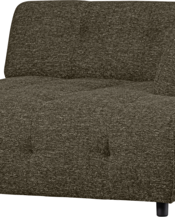 Modulsofa Woood Louis Chaiselong Højre Lysegrøn Grov Melange Polyester