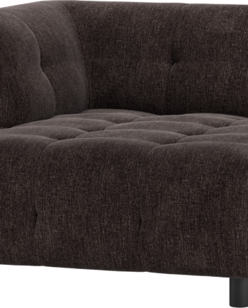 Modulsofa Woood Louis Chaiselong Venstre Kaffe Fladvævet Polyester H73 B122 D140