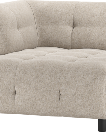 Modulsofa Woood Louis Chaiselong Venstre Lysegrå Fladvævet Polyester 140x122