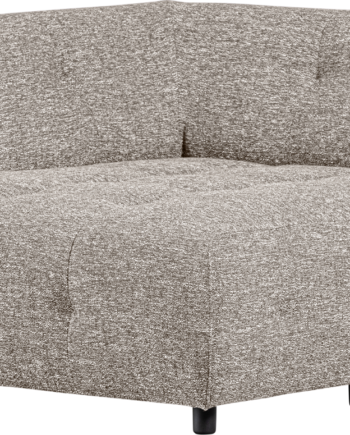 Modulsofa Woood Louis Chaiselong Venstre Lysegrå Melange 122x140