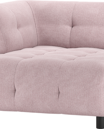Modulsofa Woood Louis Pers Chaiselong Venstre Lyserød Fladvævet Polyester