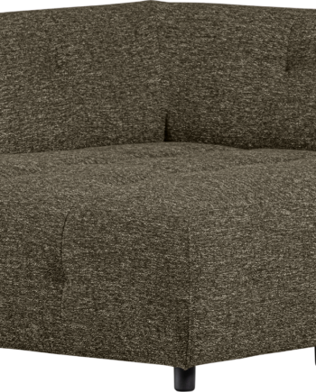 Modulsofa Woood Louis Personers Med Venstre Chaiselong Lysegrøn Grov Melange Polyester