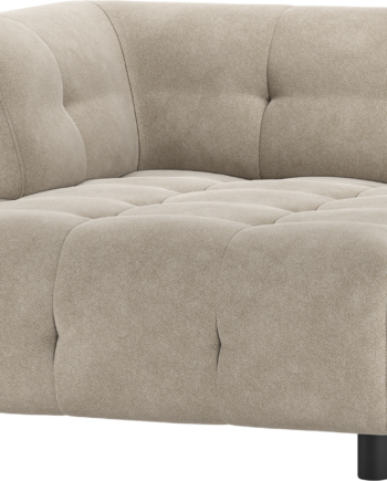 Modulsofa Woood Louis Sæders Med Venstrevendt Chaiselong Lysegrå Vævet Polyester