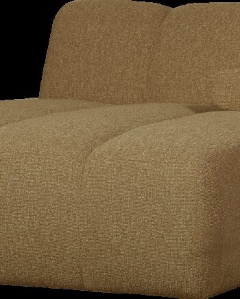 Modulsofa Woood Mojo Chaiselong Modul Højre Boucl Gul Brun Melange 124x162 100 Polyester