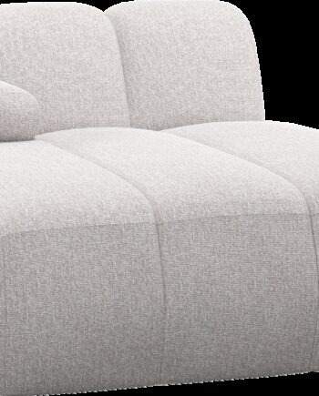 Modulsofa Woood Mojo Chaiselong Modul Venstre Ecru Melange Boucl 124x162 Justerbare Armlæn