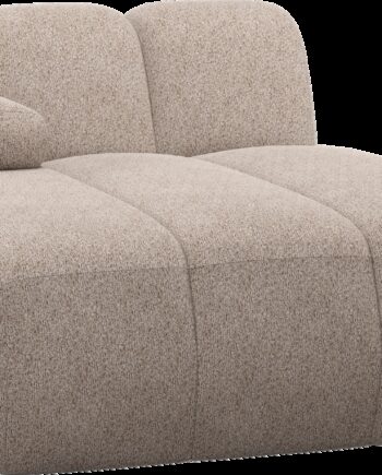 Modulsofa Woood Mojo Valley Chenille Venstrevendt Chaiselong Mørk Sand Manuelt Justerbare Armlæn 284160