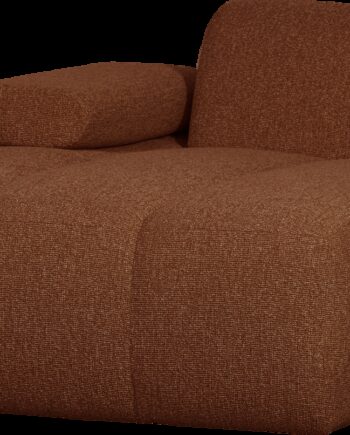 Modulsofa Woood Mojo Venstre Chaiselong Rustbrun Melange Boucl 100 Polyester Fast Greb