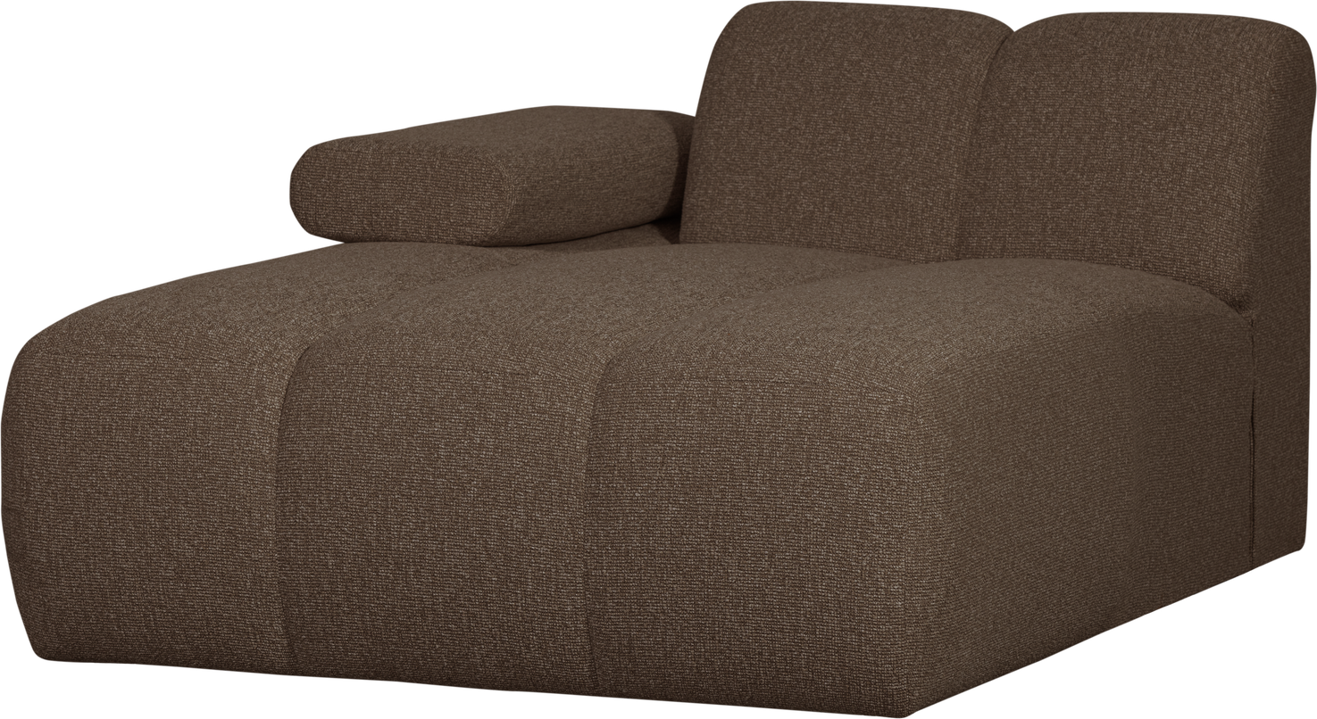 Modulsofa Woood Mojo Venstrevendt Chaiselong Brun Melange Boucl Fast Struktur 100 Polyester Martindale 100 000