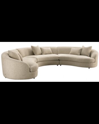 Morena Afrundet Hjørnesofa Polyester 410 220 Creme