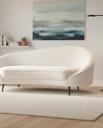 Nordic Design Celina Personers Sofa Hvid Sort Ben  Møbelsalg