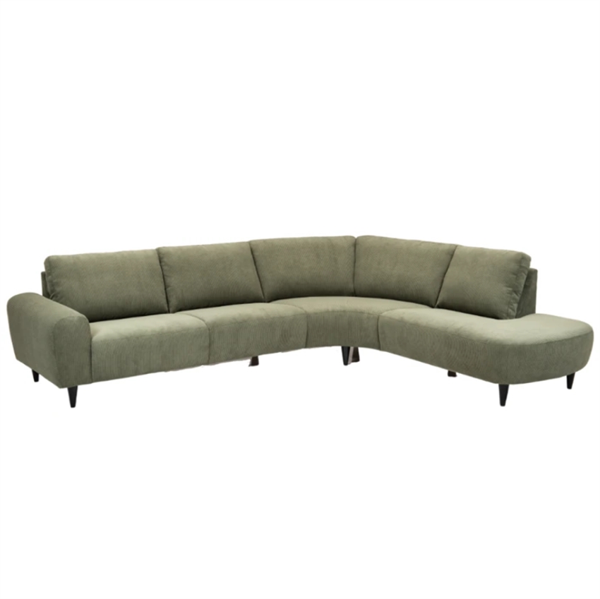 Nordic Design Højrevendt Open End Sofa Hals Sofa Mørkegrøn Stof 301 246  Møbelsalg