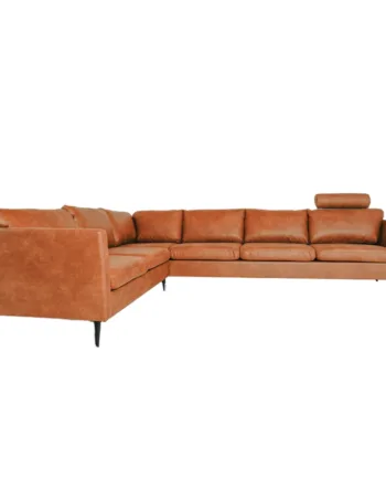 Nordic Design Jakob Hjørnesofa Cognac Sorte Ben  Møbelsalg