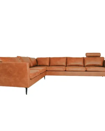 Nordic Design Jakob Højrevendt Hjørnesofa Cognac Sorte Ben  Møbelsalg