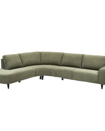 Nordic Design Venstrevendt Open End Sofa Hals Sofa Mørkegrøn Stof 301 246  Møbelsalg