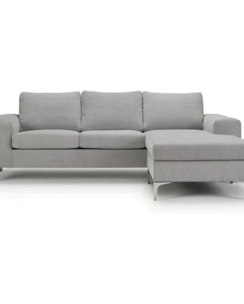 Nordly Boston Personers Sofa Med Chaiselong Grå Stof 233  Møbelsalg