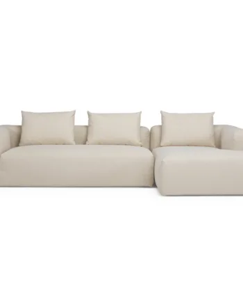 Nordly Cozy Personers Sofa Højrevendt Natur Stof 303 157  Møbelsalg