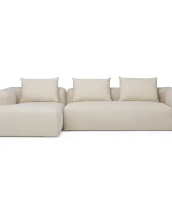 Nordly Cozy Personers Sofa Natur Stof Chaiselong 303 157  Møbelsalg