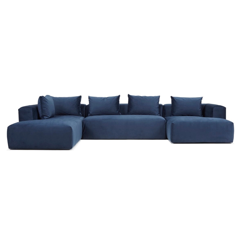 Nordly Cozy Sofa Blå Sofa Chaiselong 365 233 Møbelsalg