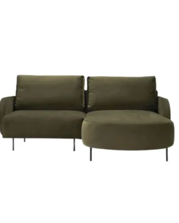 Nordly Nabran Sofa Chaiselong Personers Grøn Sofa 192 186  Møbelsalg