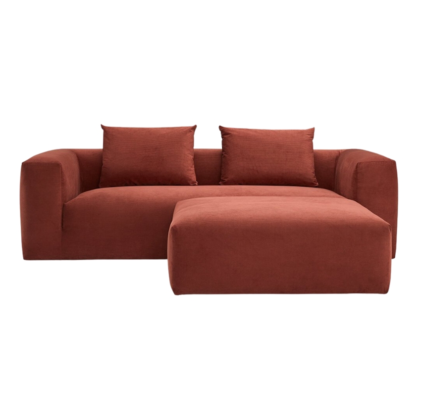 Nordly Sienna Sofa Personers Sofa Rust Stof  Møbelsalg