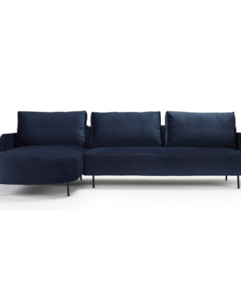 Nordly Vinterhavn Sofa Pers Sofa Blå Velour 187 281  Møbelsalg