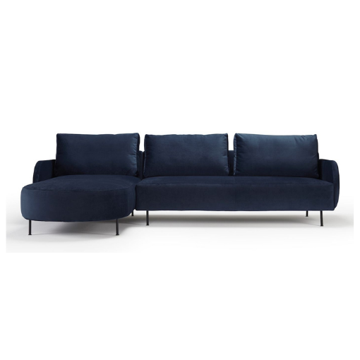 Nordly Vinterhavn Sofa Pers Sofa Blå Velour 187 281  Møbelsalg