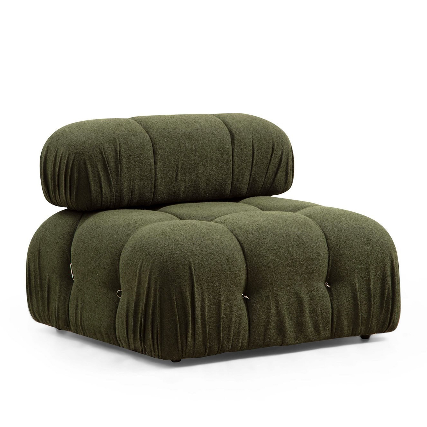 Nordvrk Bubble Pers Modul Sofa Grøn Polyester Sort Plast
