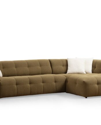Nordvrk Cady Pers Højre Hjørnesofa Khaki Polyester