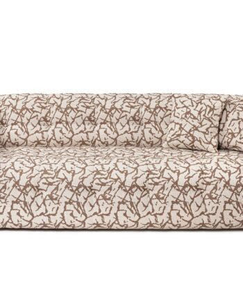 Nordvrk Cady Pers Sofa Tan Polyester Med Mønster