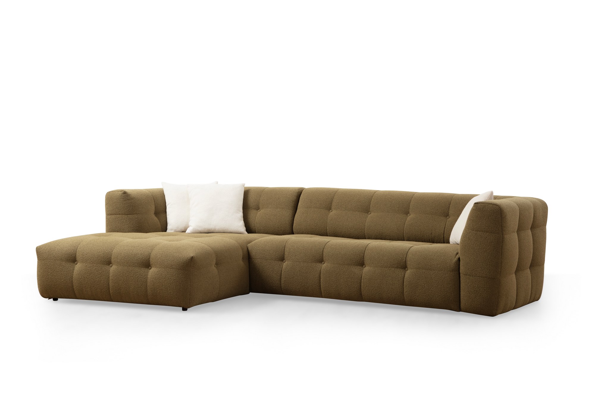 Nordvrk Cady Pers Venstre Hjørnesofa Khaki Polyester
