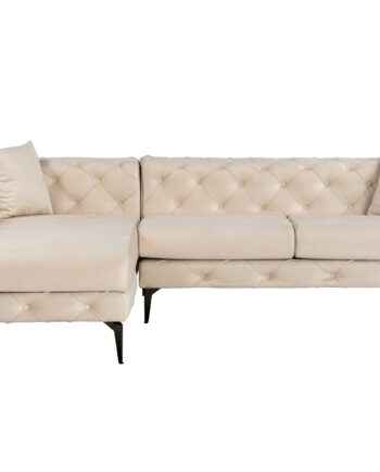 Nordvrk Como Eco Venstre Hjørnesofa Beige Polyester