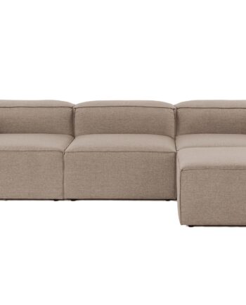 Nordvrk Fora Hjørnesofa Brun Hør Plast