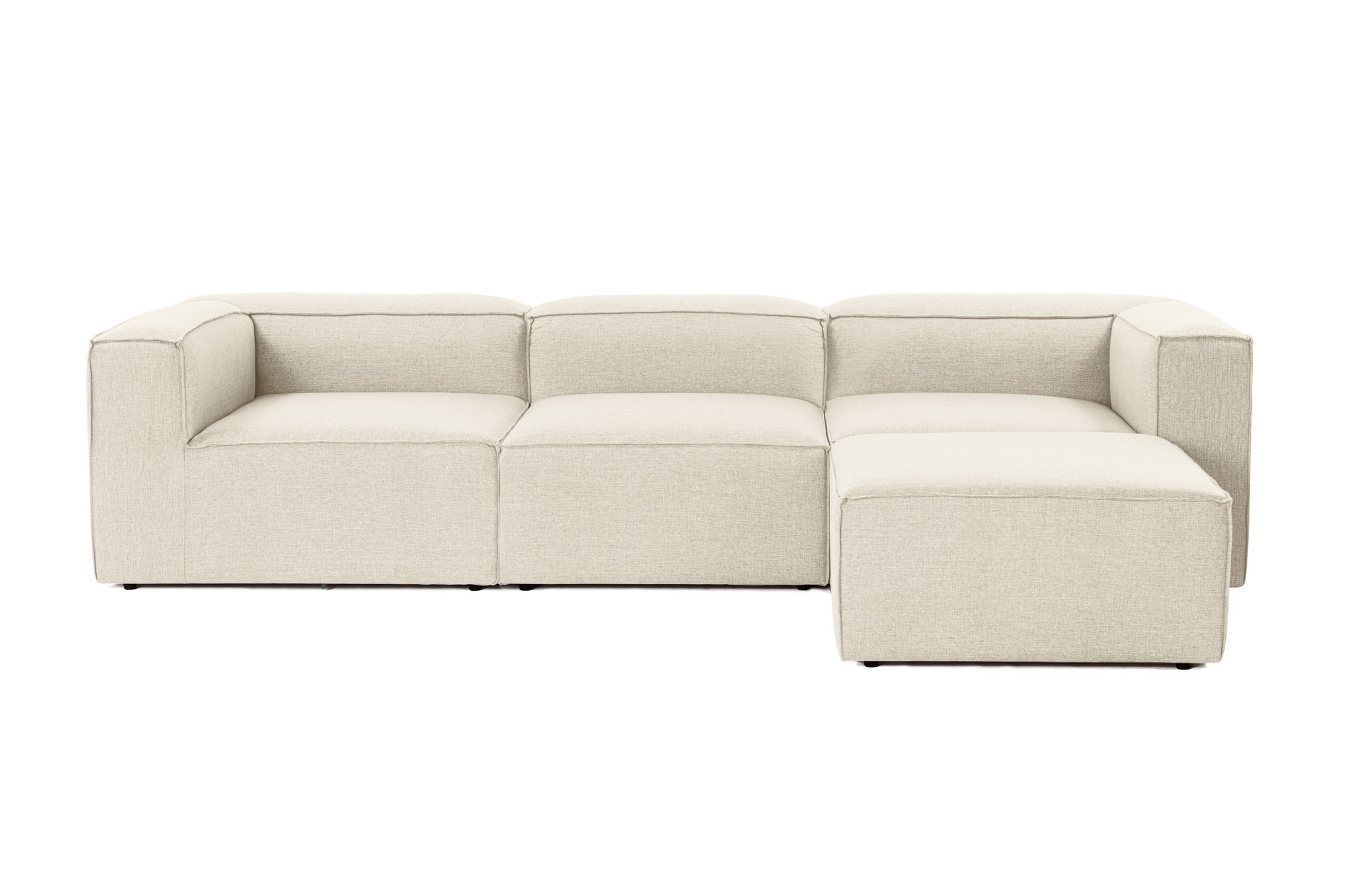 Nordvrk Fora Hjørnesofa Ecru Hør Plast