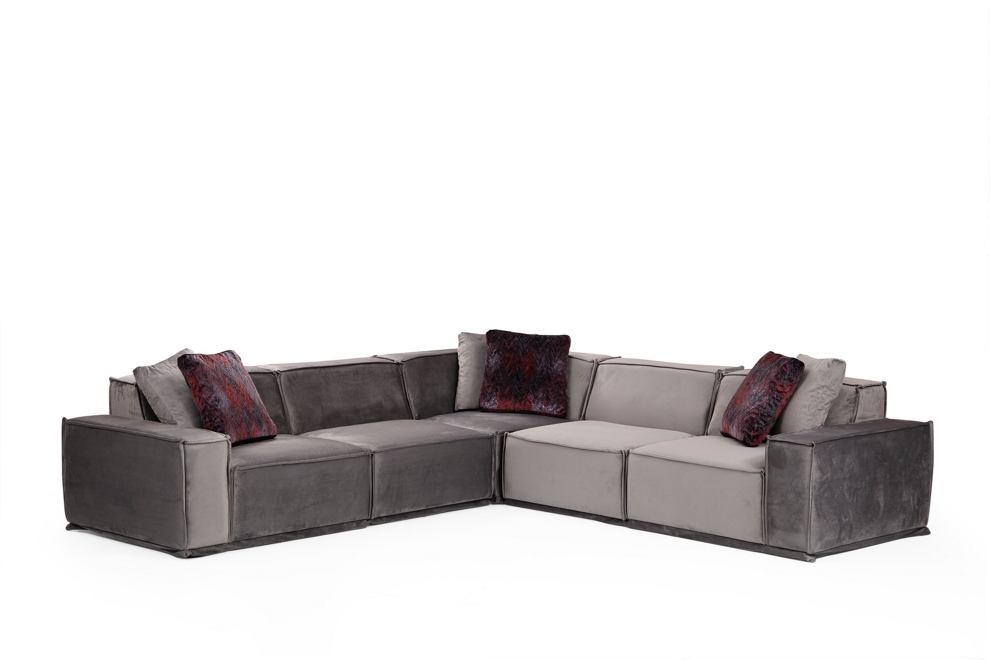 Nordvrk Lego Hjørnesofa Grå Polyester