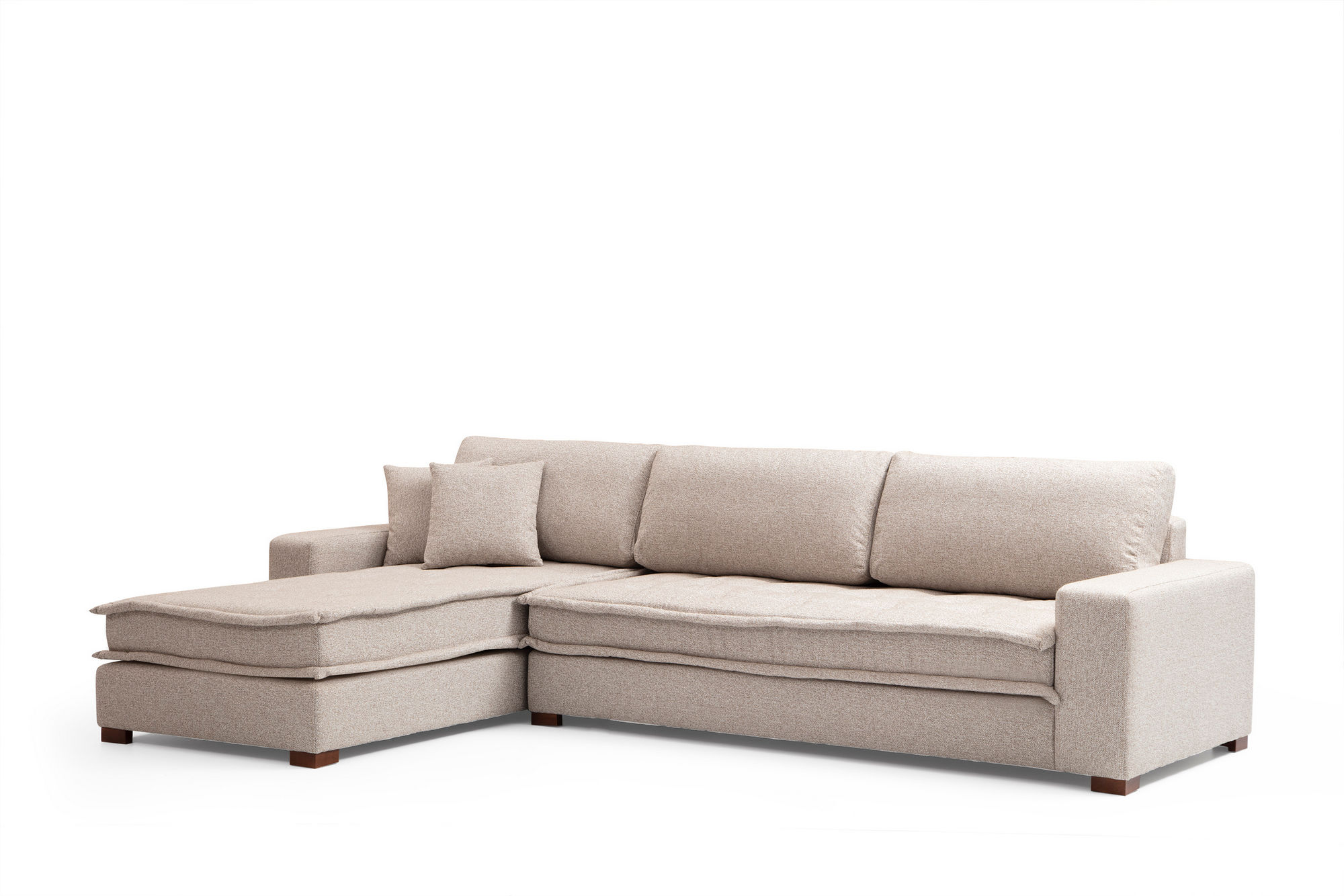 Nordvrk Lena Hjørnesofa Chl Sand Beige Polyester