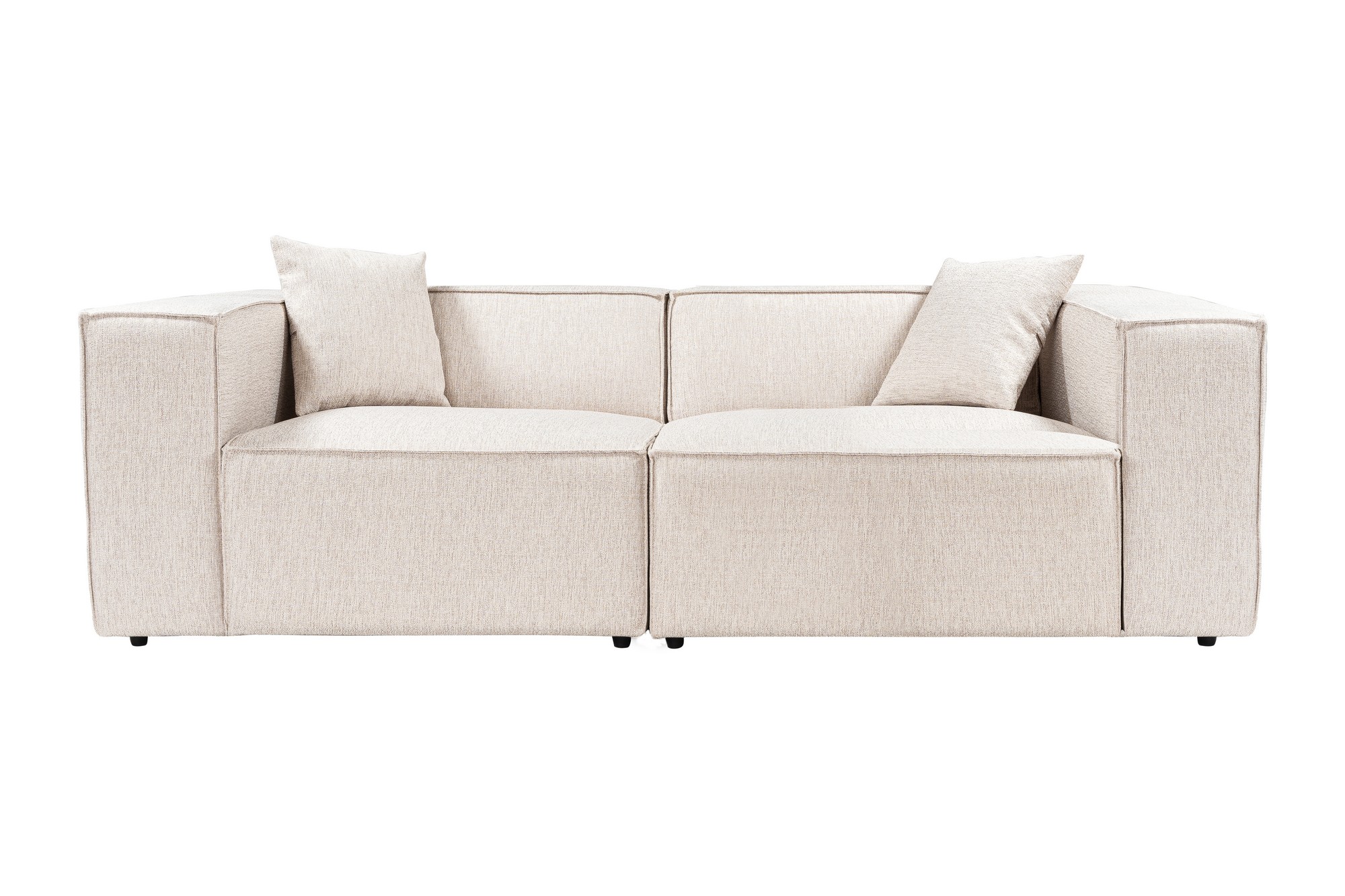 Nordvrk Lora Pers Sofa Brun Stof