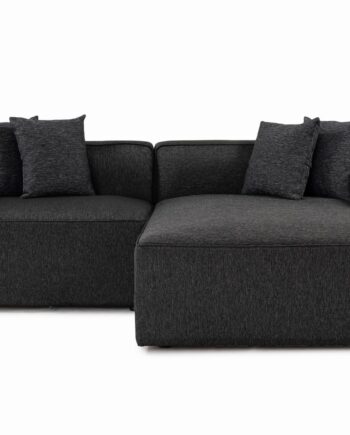 Nordvrk Mora Hjørnesofa Chllenft Venstre Antracitgrå Stof Plastik