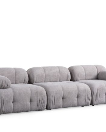 Nordvrk Petite Pers Sofa Lysegrå Polyester Sort Plastik