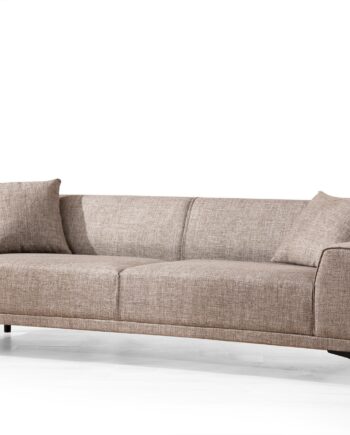 Nordvrk Petra Pers Sofa Fawn Polyester Sort Plast