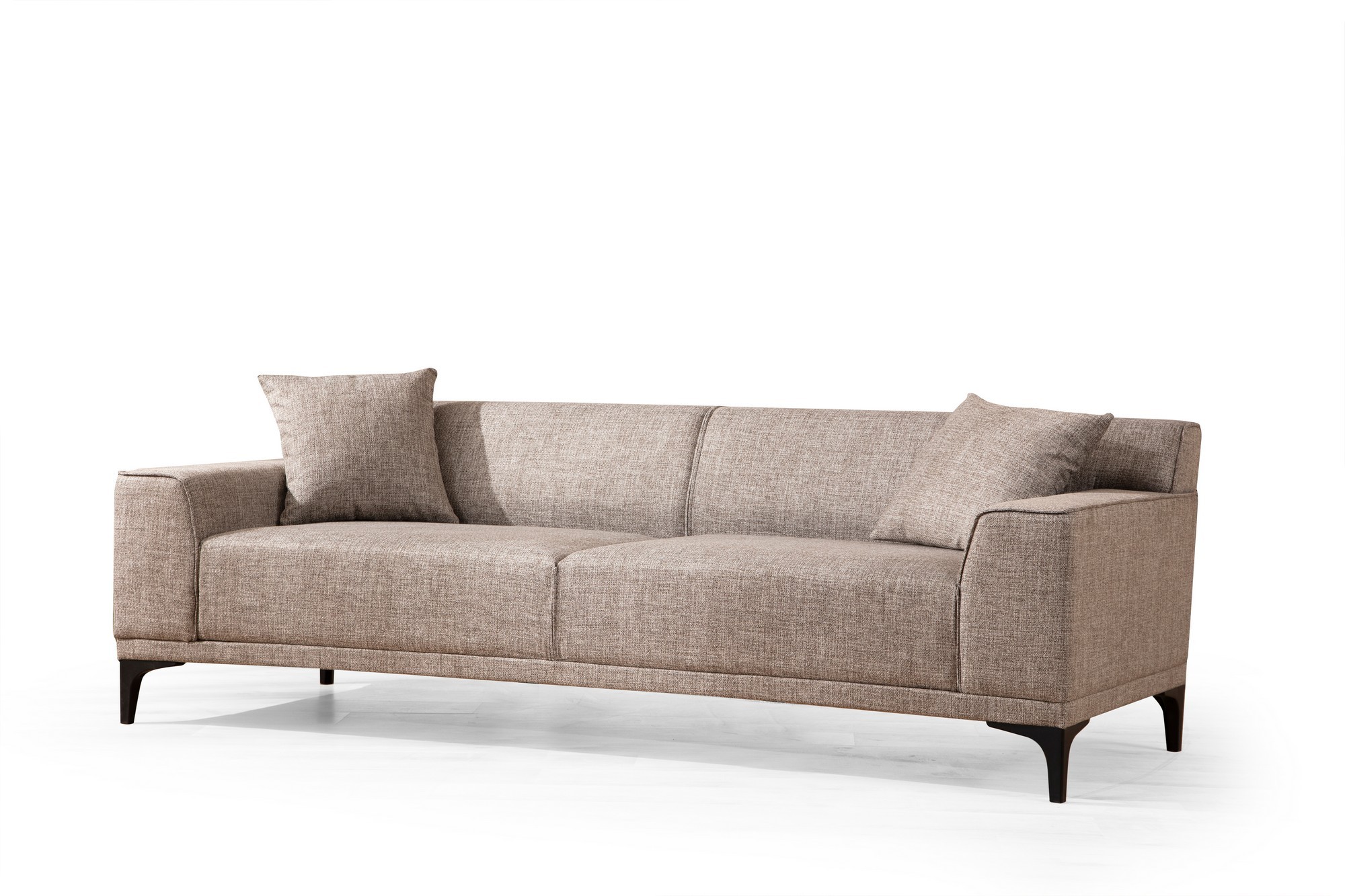 Nordvrk Petra Pers Sofa Fawn Polyester Sort Plast