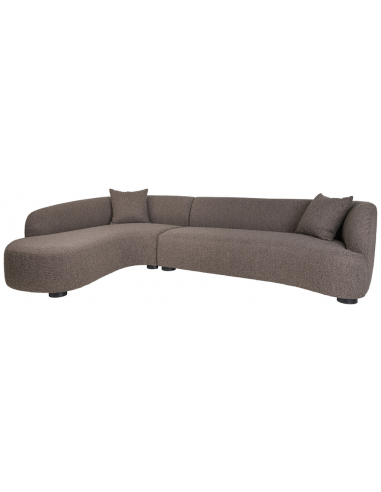 Pandora Venstrevendt Chaiselong Sofa Boucl Polyester 320 110 220 Brun
