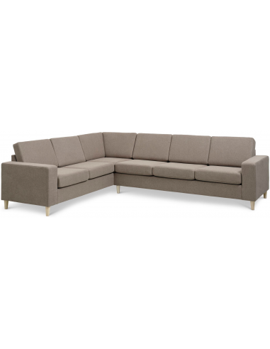Panset Hjørnesofa Polyester B295 D230 Natur Lysebrun