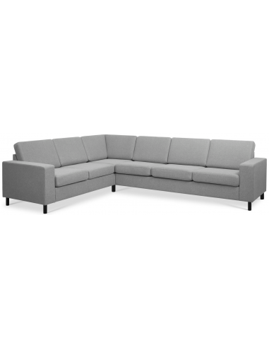 Panset Hjørnesofa Polyester B295 D230 Sort Grå