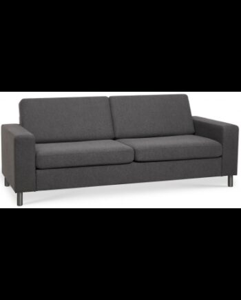 Panset Personers Sofa Polyester B218 D81 Børstet Alugrå Antracit