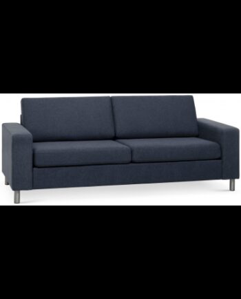 Panset Personers Sofa Polyester B218 D81 Børstet Alugrå Blå