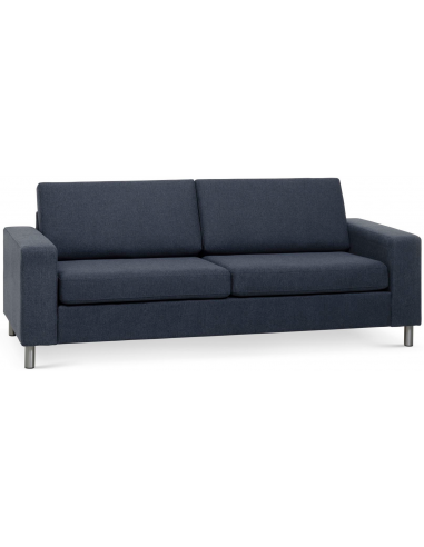 Panset Personers Sofa Polyester B218 D81 Børstet Alugrå Blå